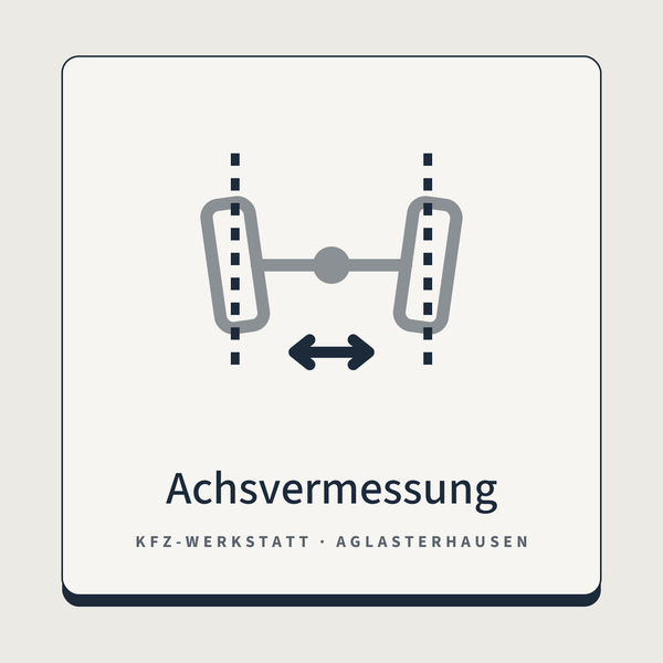 Achsvermessung & Spureinstellung