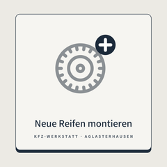 Neue Reifen montieren