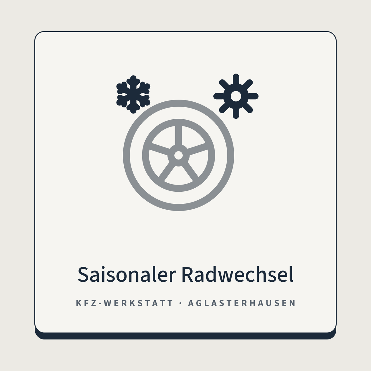 Saisonaler Radwechsel – Sommer- & Winterräder