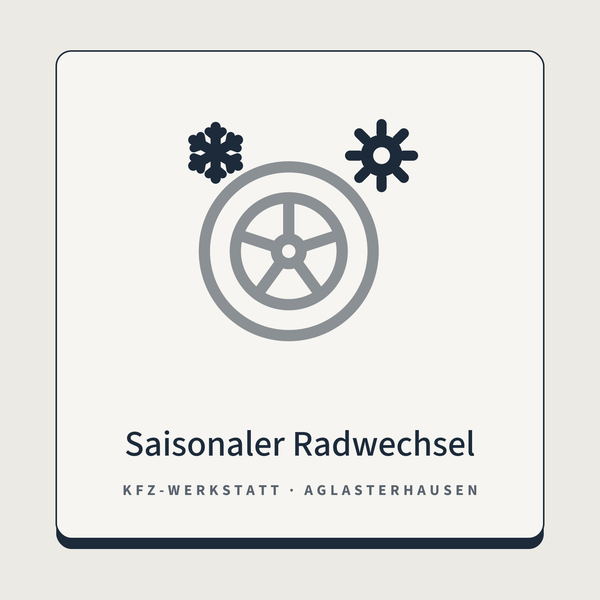Saisonaler Radwechsel – Sommer- & Winterräder